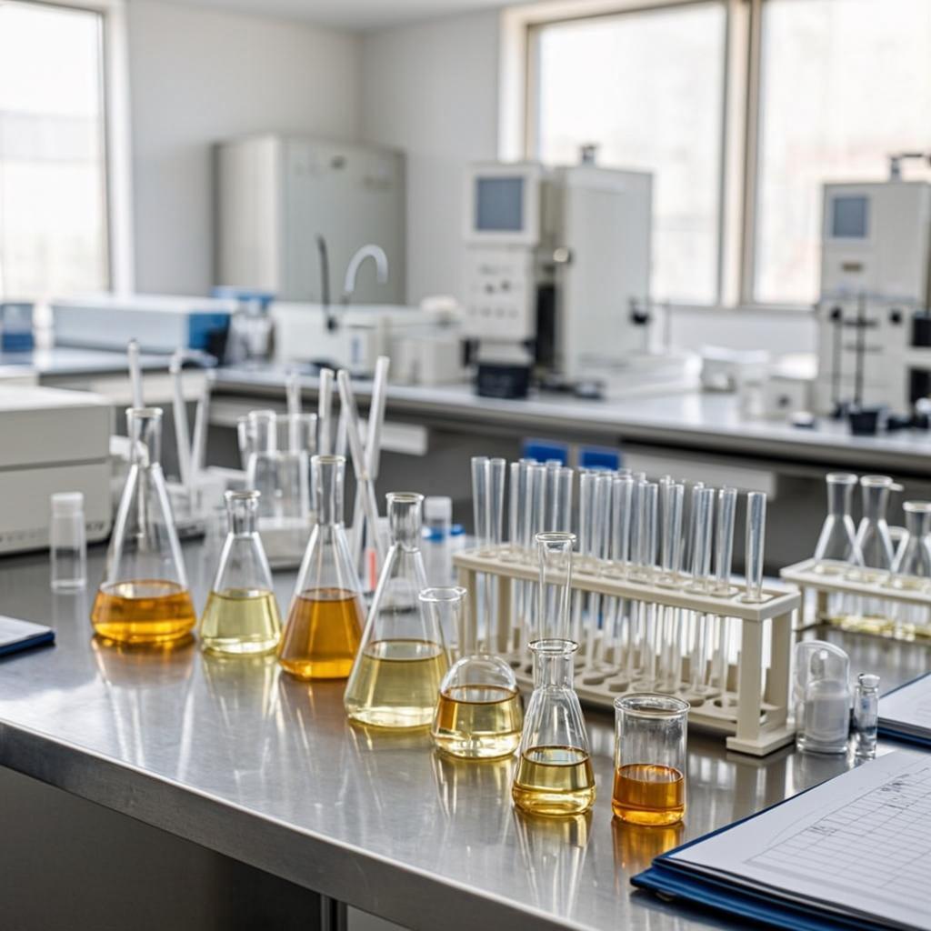 anti aging cosmetics laboratory scene