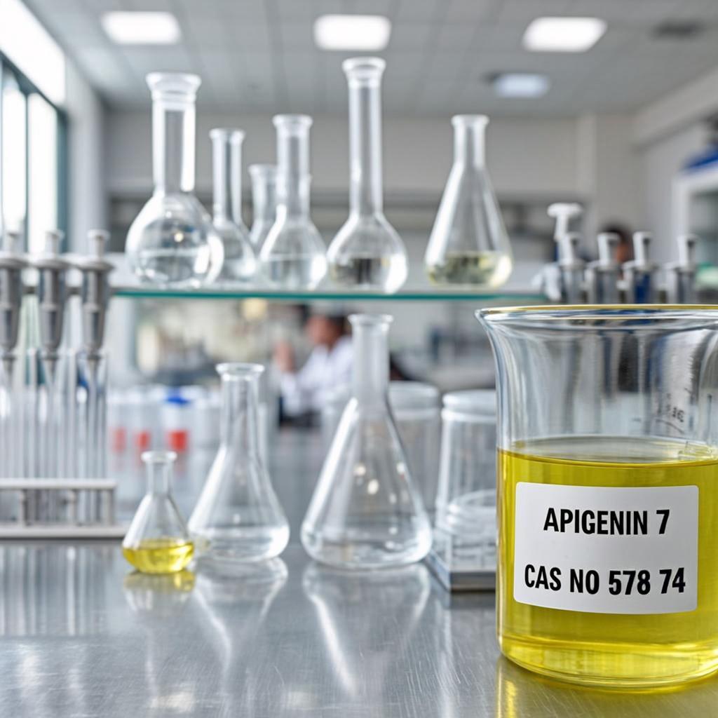 apigenin 7 o d glucopyranoside cas no 578 74 laboratory scene