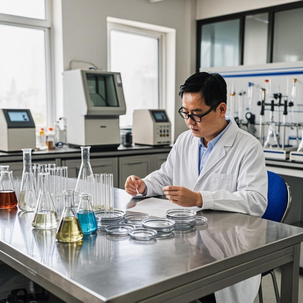 cell culture laboratory scene