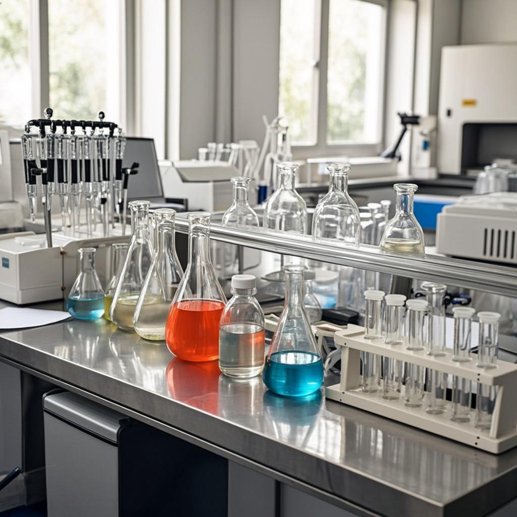 custom pharmaceutical intermediates laboratory scene