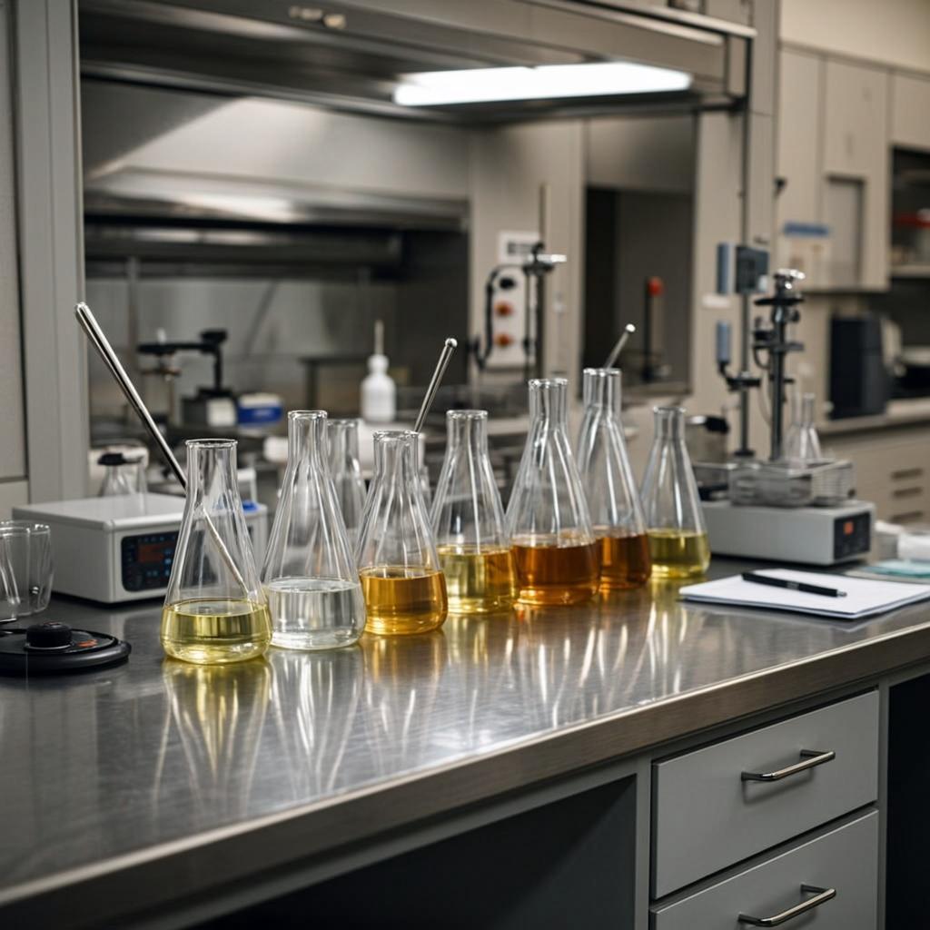 food additives laboratory scene