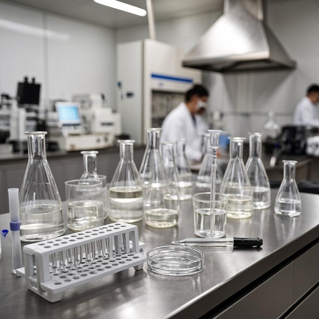 high purity pharmaceutical peptides laboratory scene
