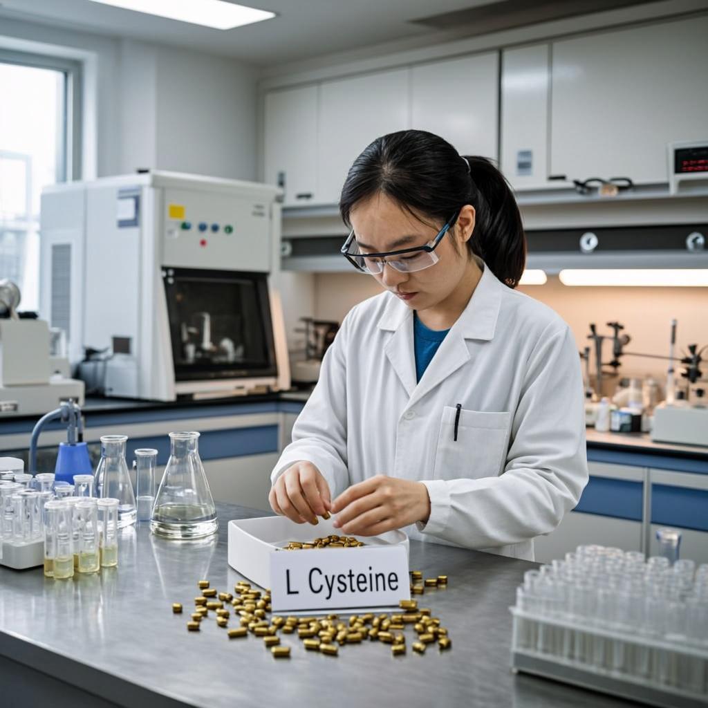 l cysteine cas no 52 90 4 laboratory scene