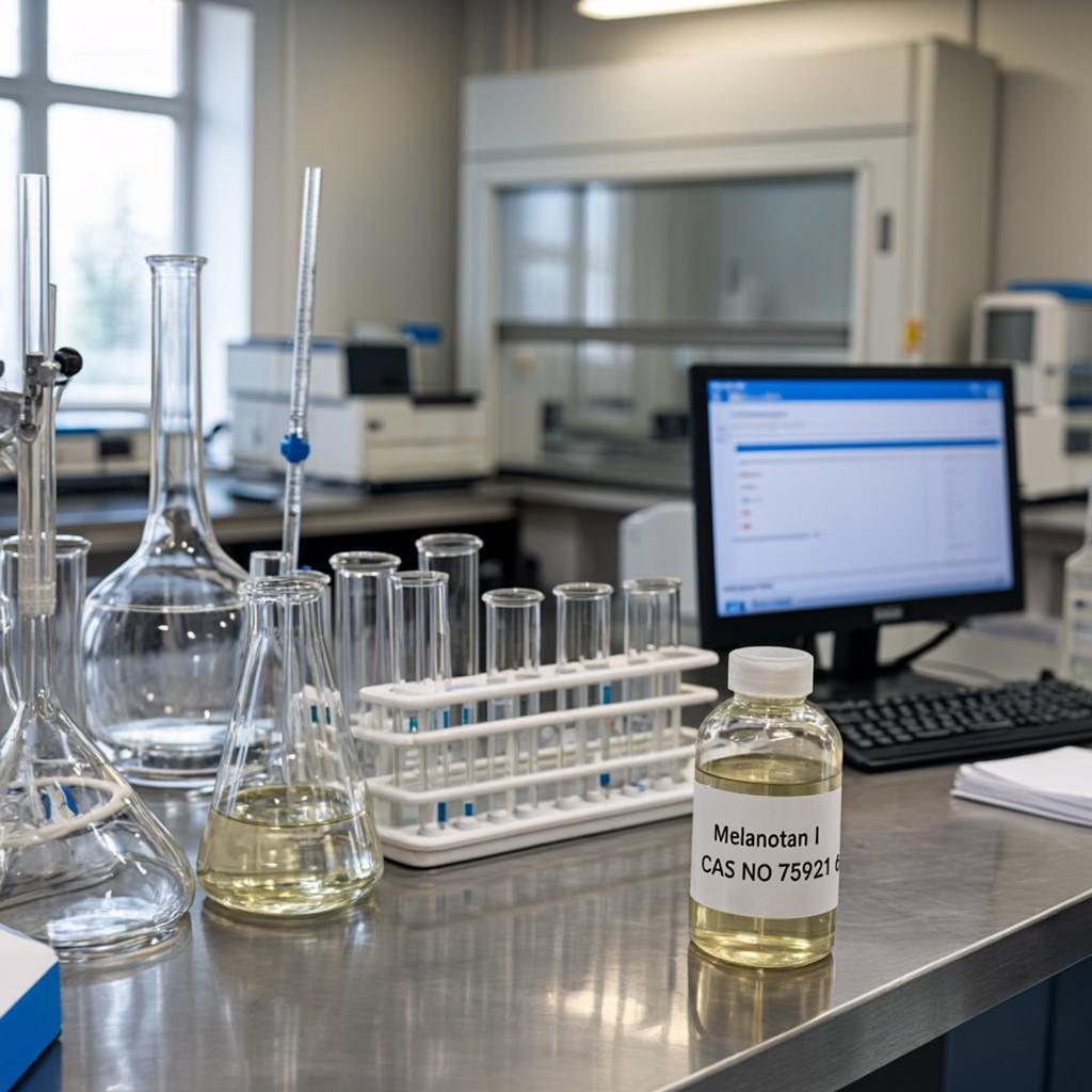 melanotan i cas no 75921 69 6 laboratory scene