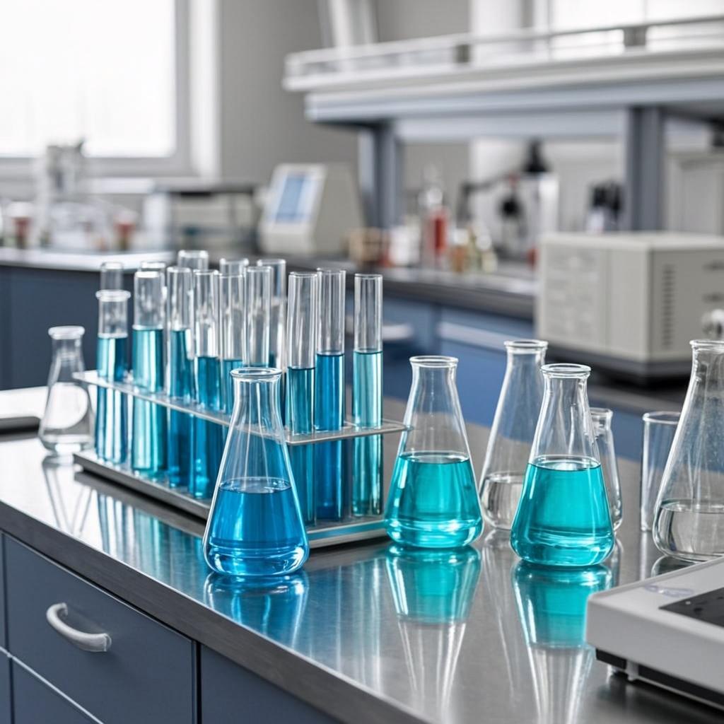 peptides laboratory scene