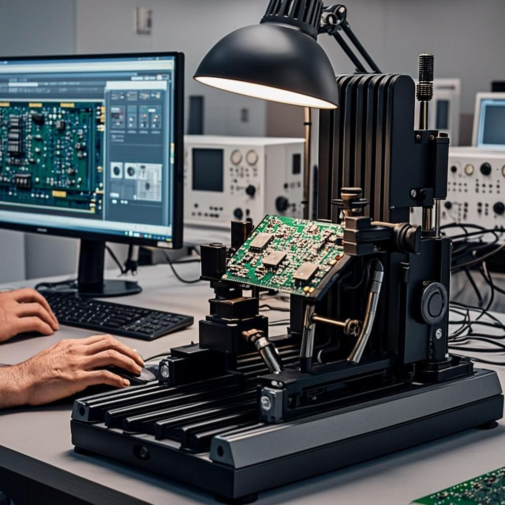 adjustable test fixture for pcb engineering design