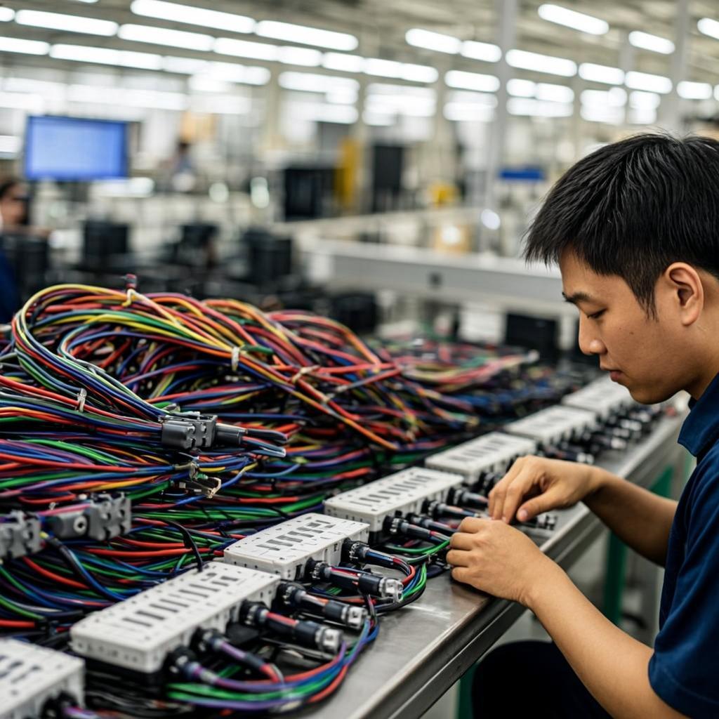 auto electronics pcb assembly wire harness