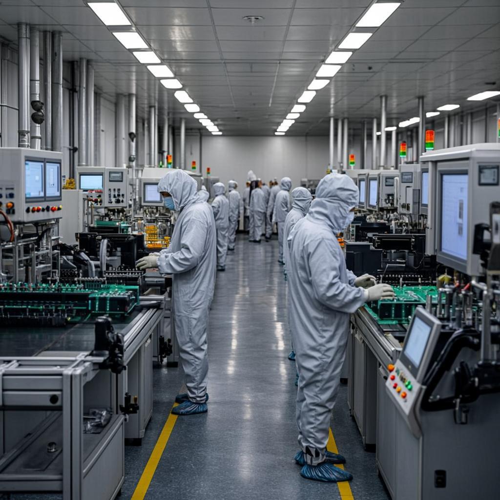 automatic pcb assembly equipment electronics factory