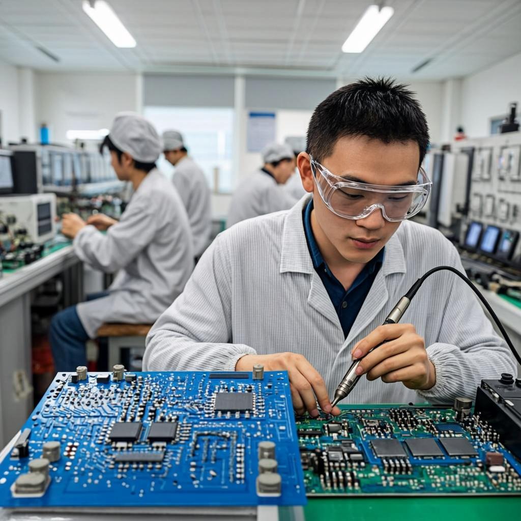 blue peelable pcb pcba assembly