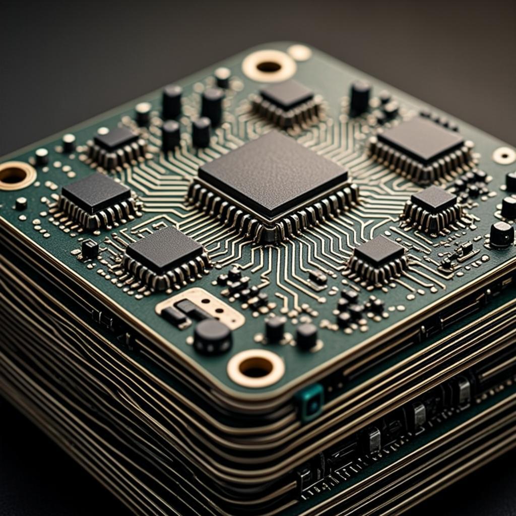 brush less motor fascia device pcba pcb macro