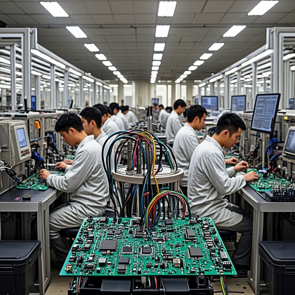 cable coiling pcba assembly