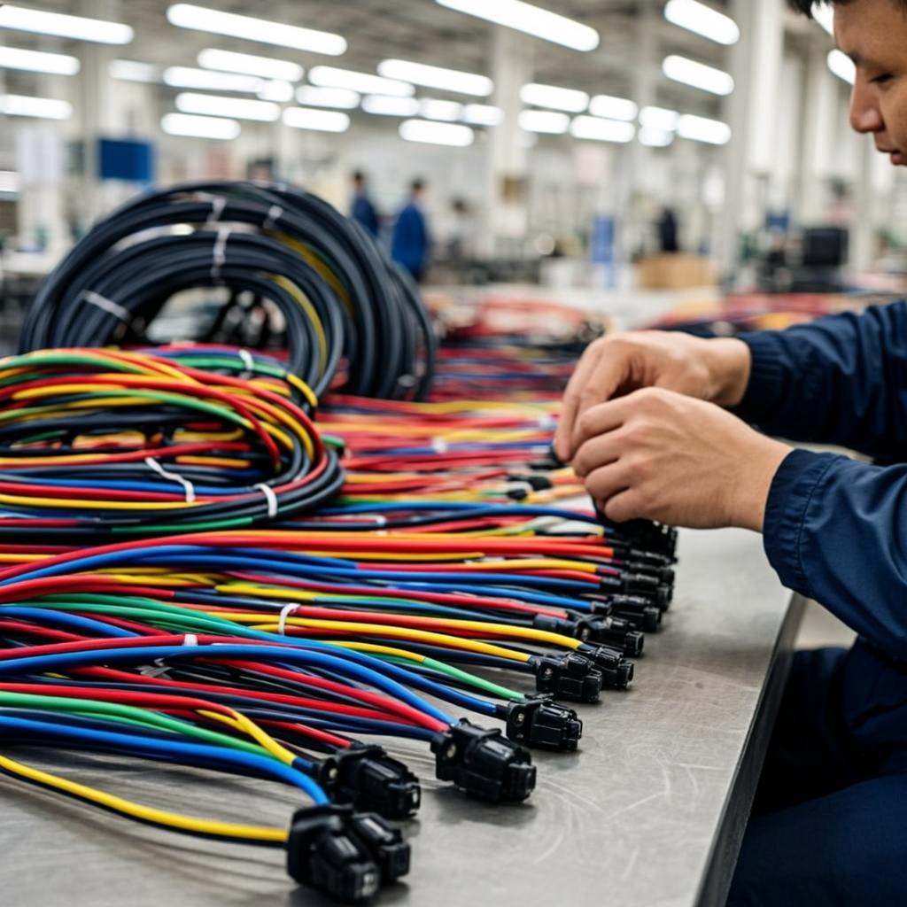 cable coiling wire harness