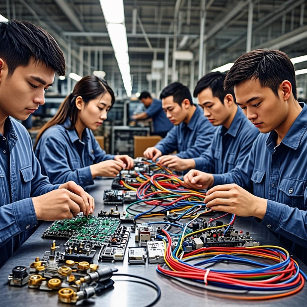 ceramic pcb soldering wire harness