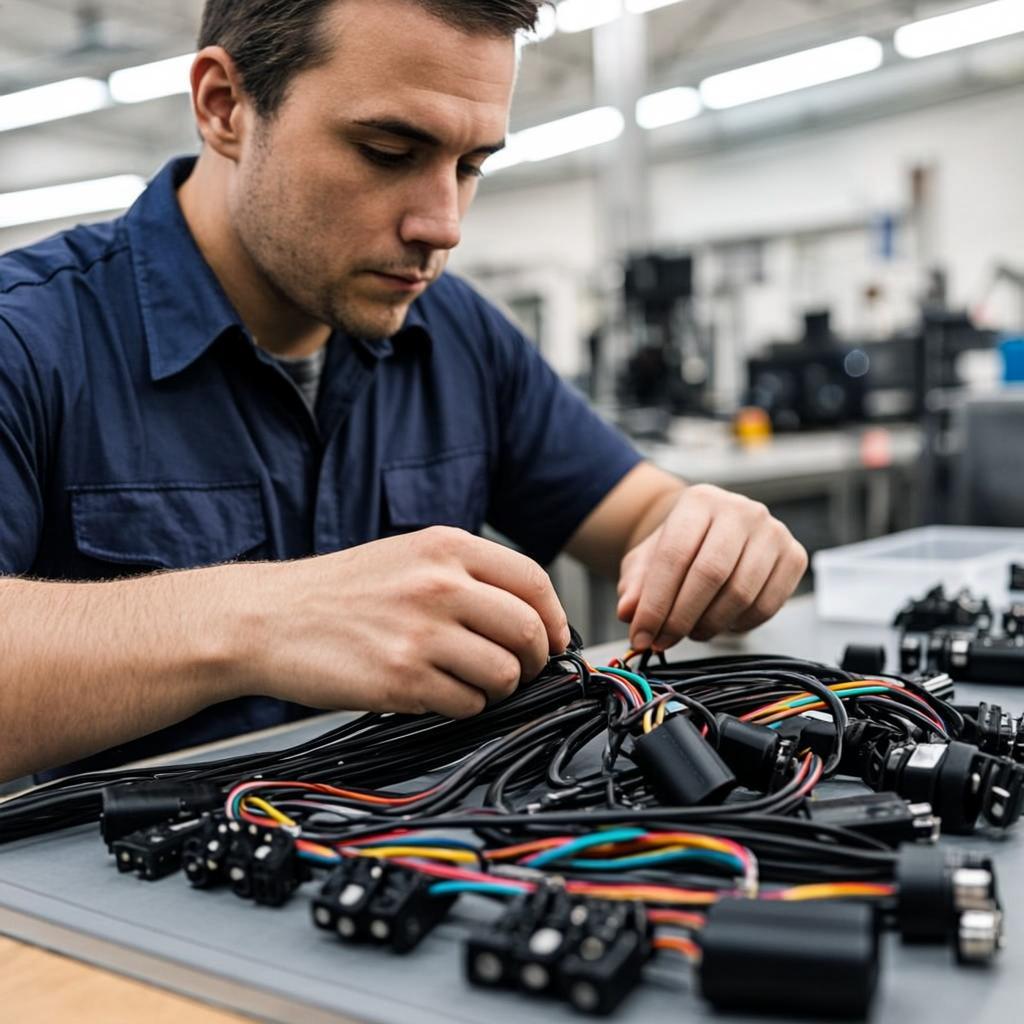 custom coaxial cable assembly wire harness