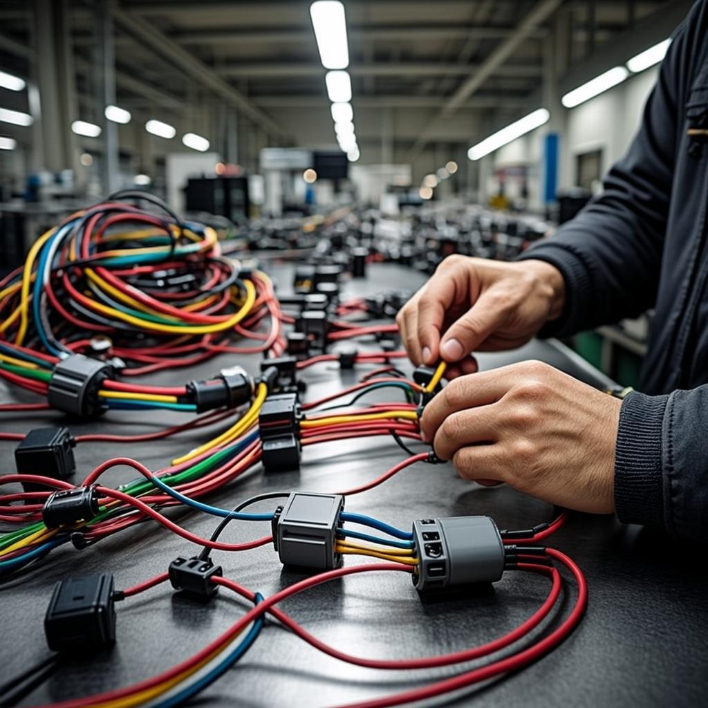 custom heavy duty cable assembly wire harness