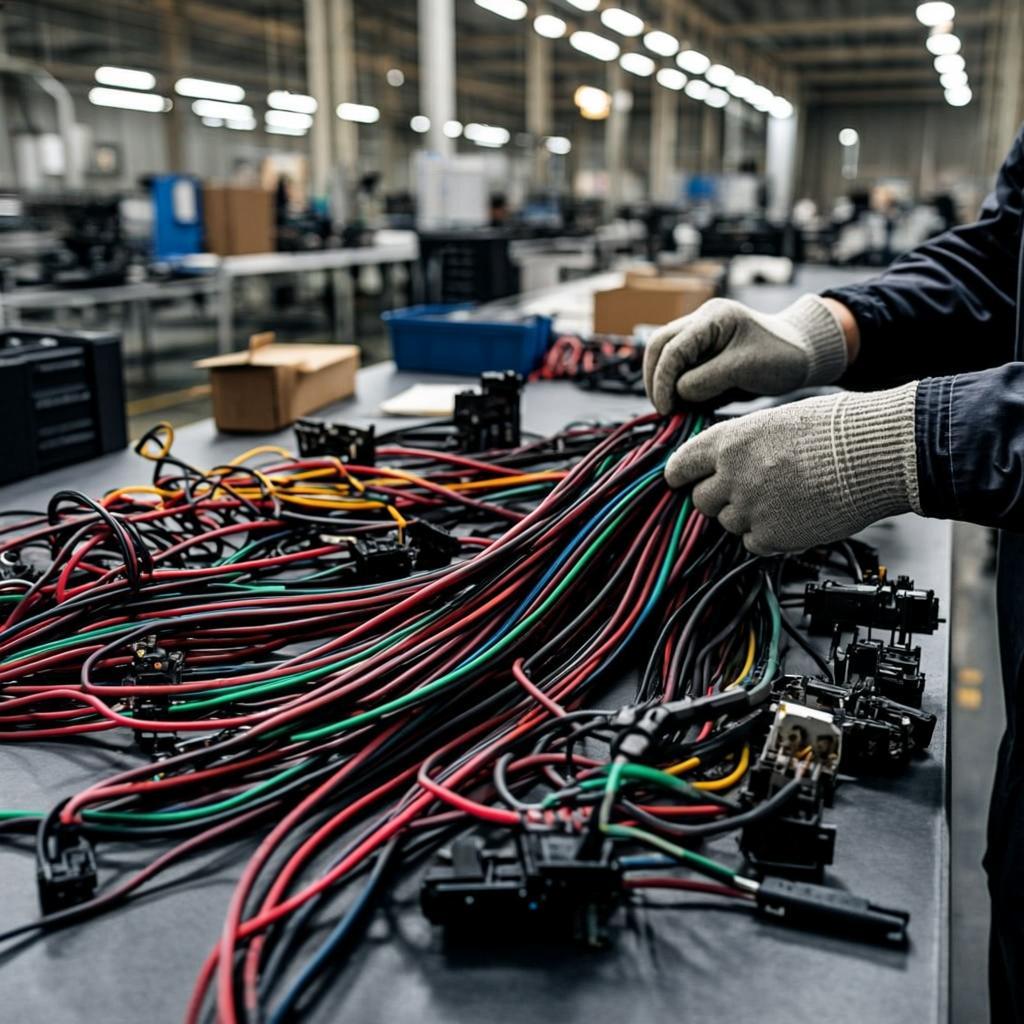 custom high voltage cable assembly wire harness