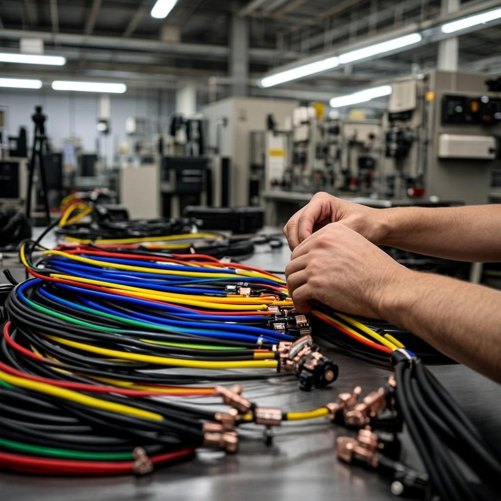 custom industrial cable assembly wire harness