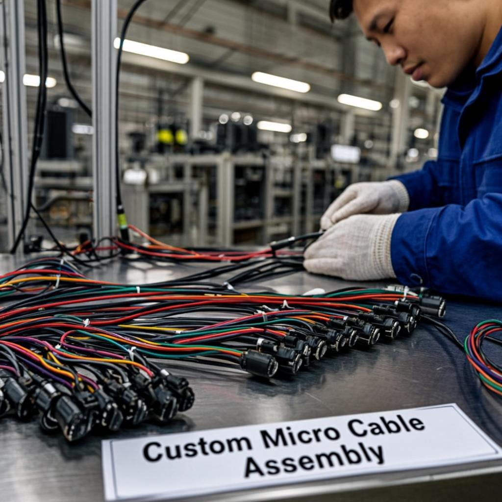 custom micro cable assembly wire harness