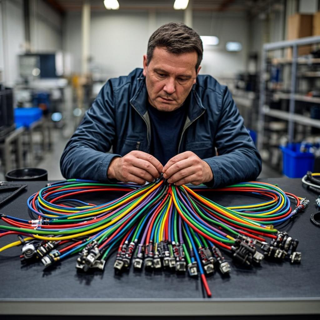 custom power cable assembly wire harness