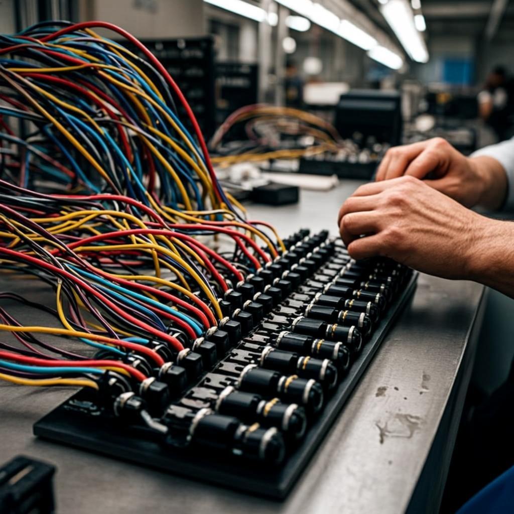 customized test fixture for pcb wire harness