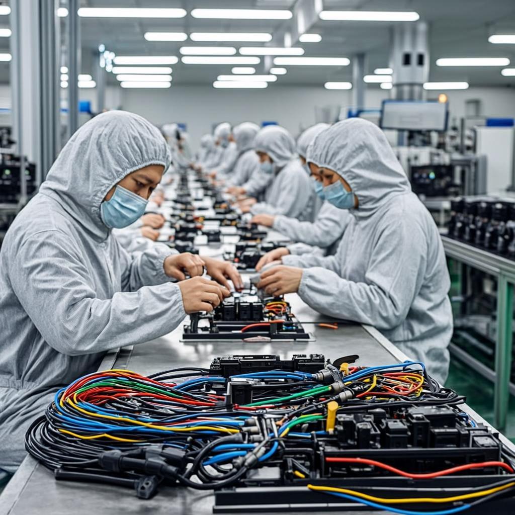 fully automatic pcb assembly line wire harness