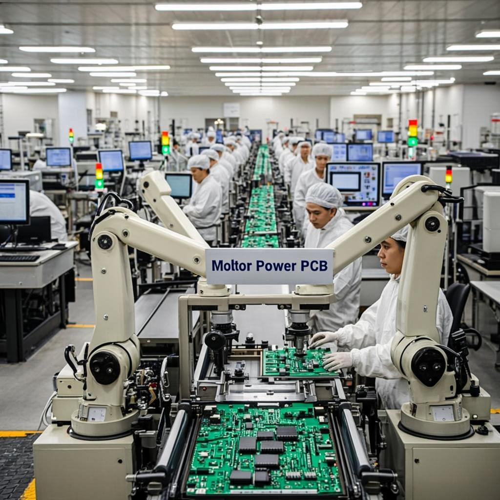motor power pcb testing electronics factory