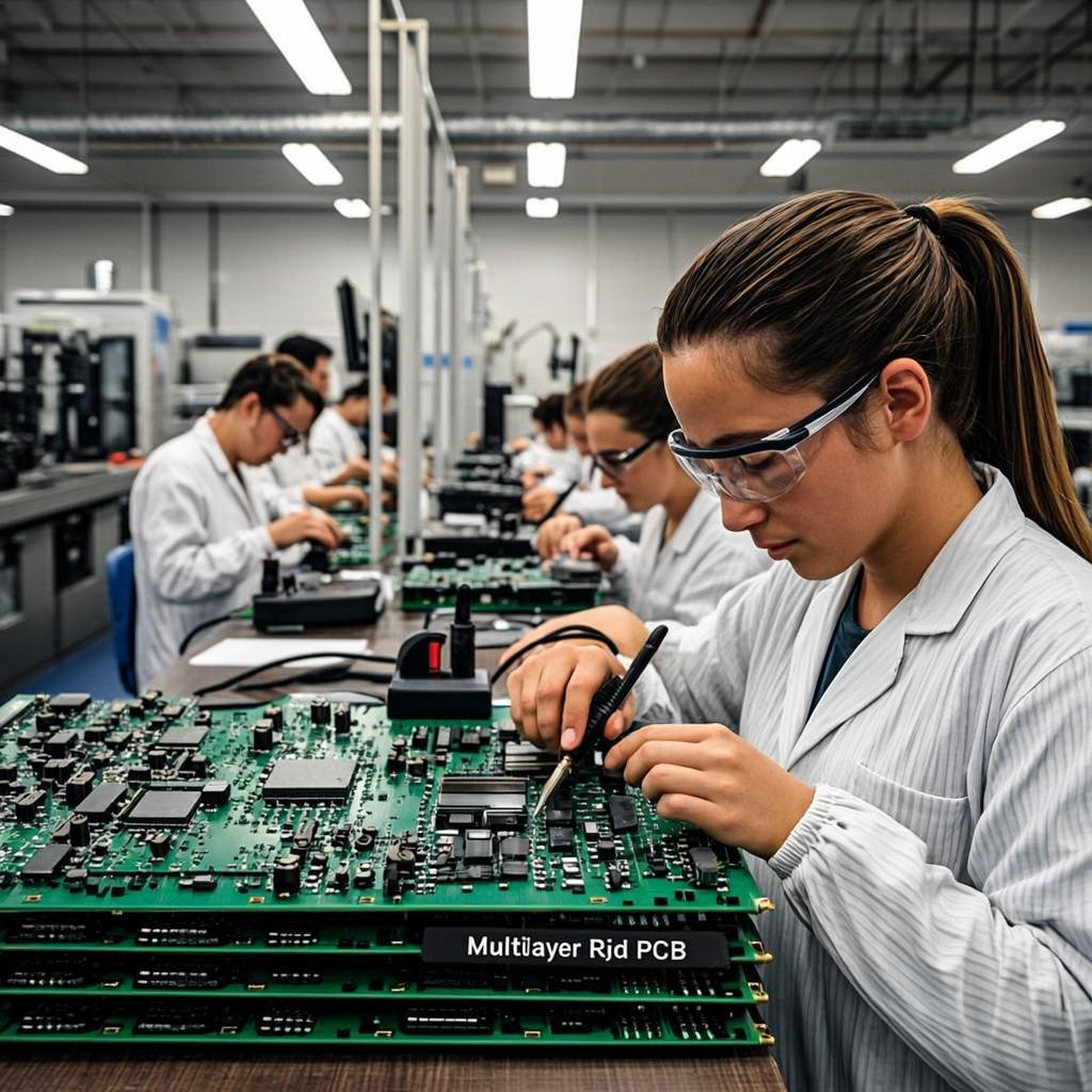 multilayer rigid pcb pcba assembly