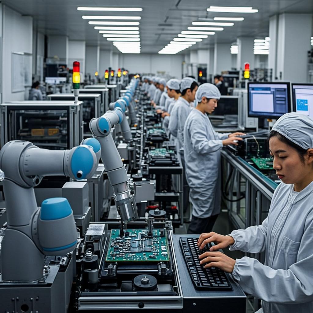 pcb batch production electronics factory