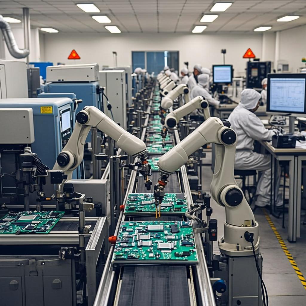 pcb manufacturing board electronics factory