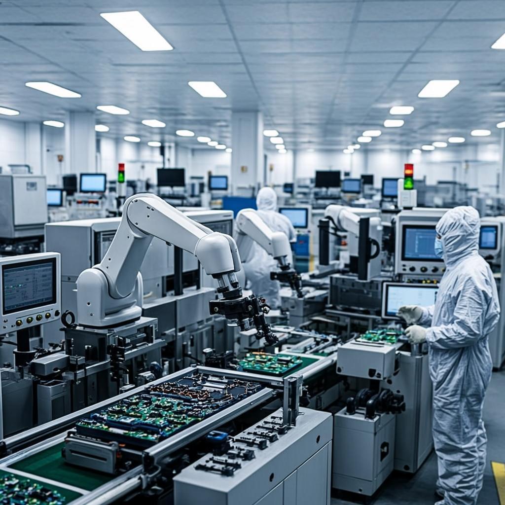 rigid pcb manufacturing process electronics factory