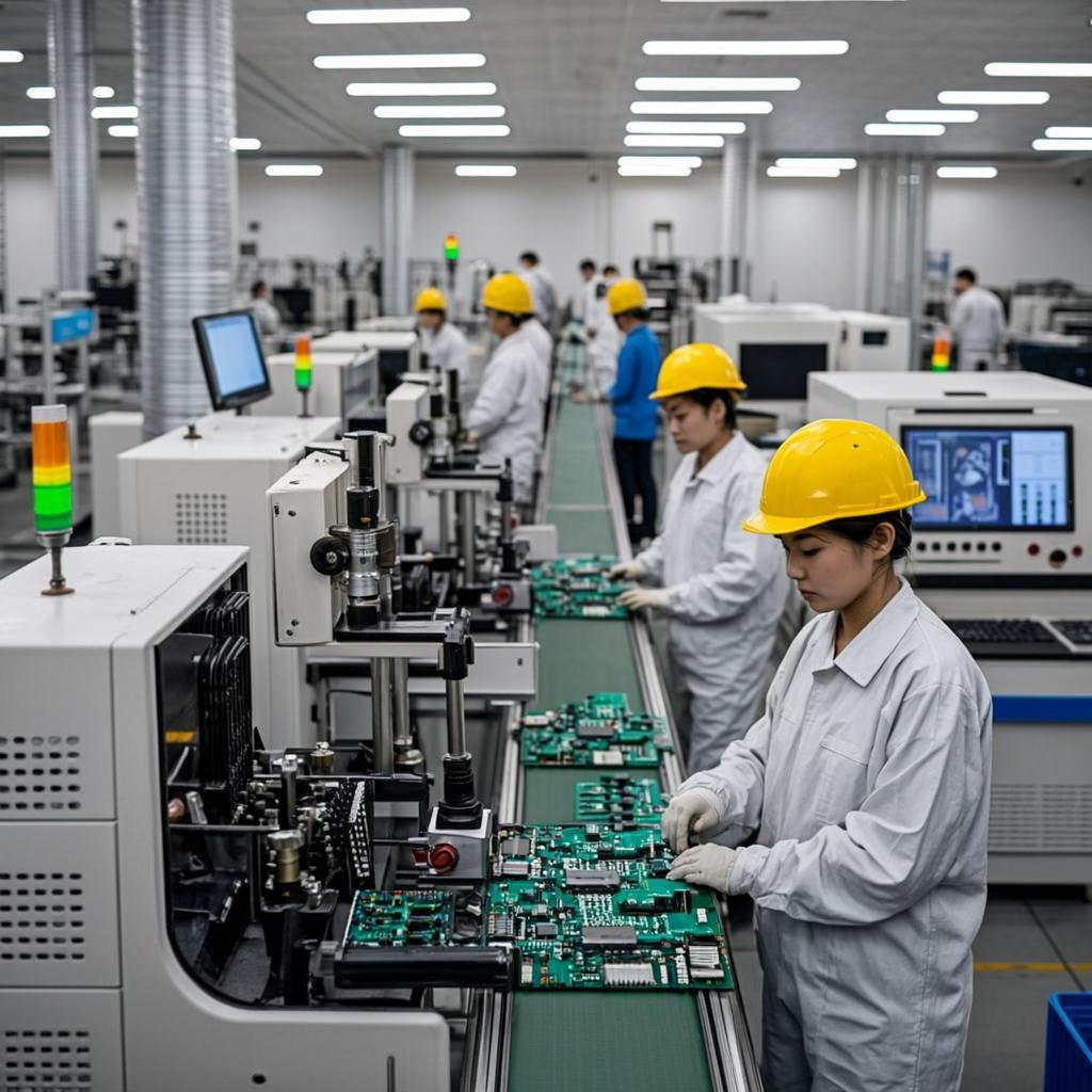 semi automatic pcb welding electronics factory