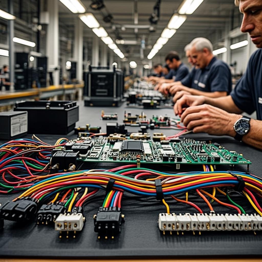 wired automotive combination switch pcba wire harness