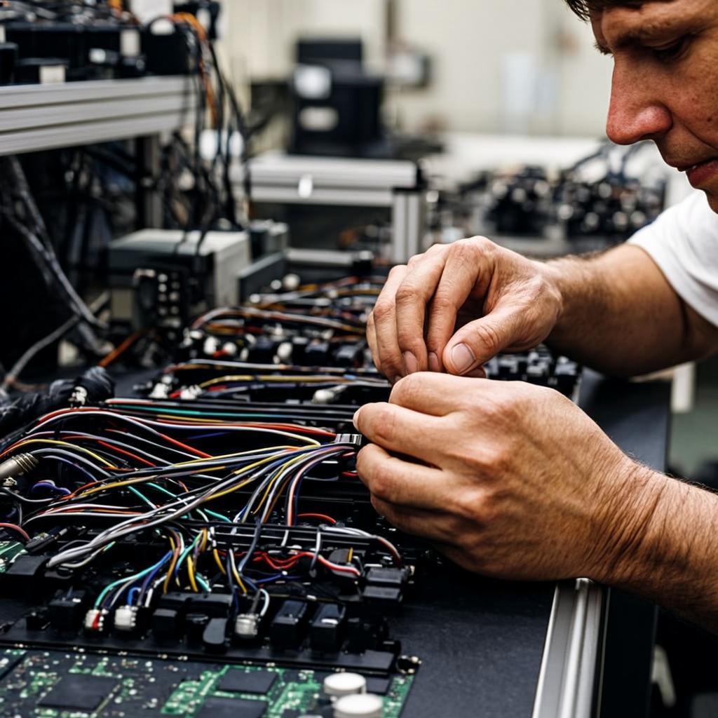 wireless automotive combination switch pcba wire harness