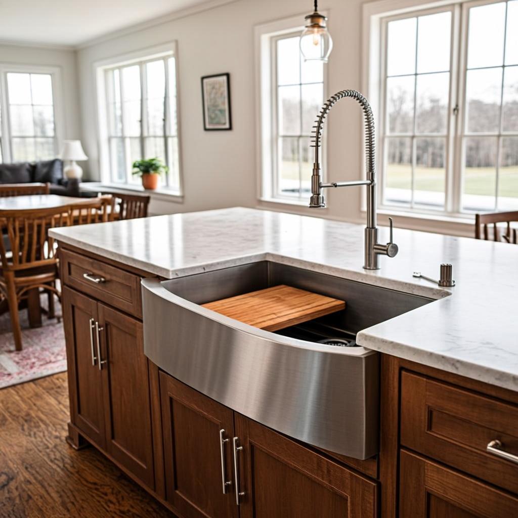 304 stainless steel sink farmhouse apron