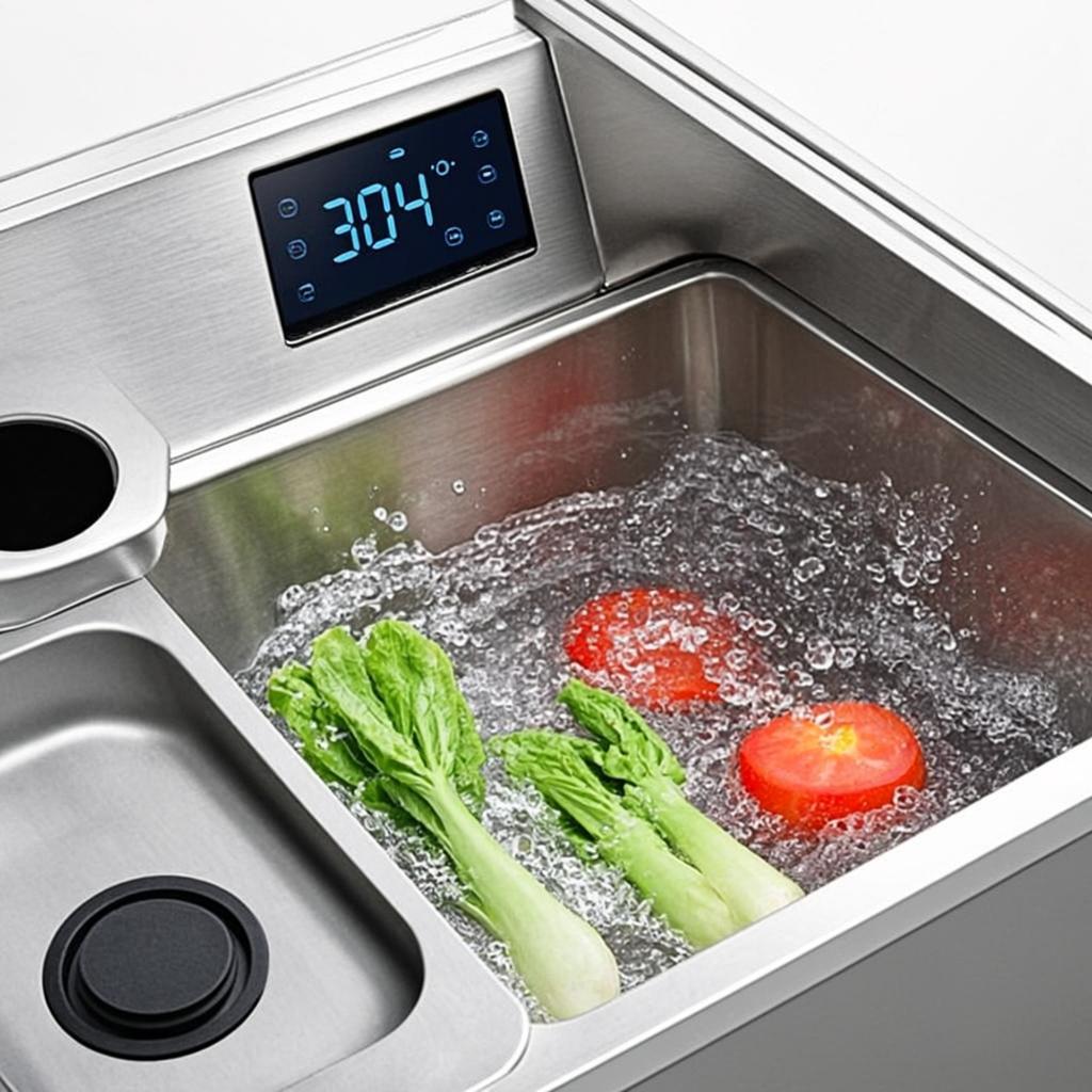 304 stainless steel sink smart multifunction