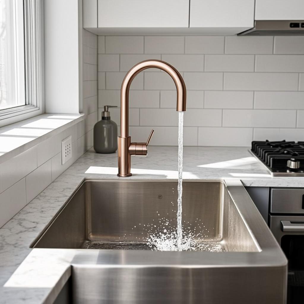 32 inch stainless steel sink unit modern kitchen lifestyle