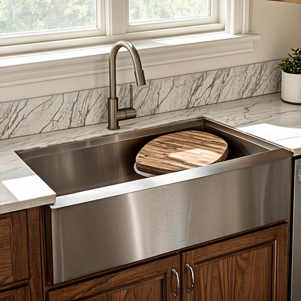advanced kitchen basin sink farmhouse apron