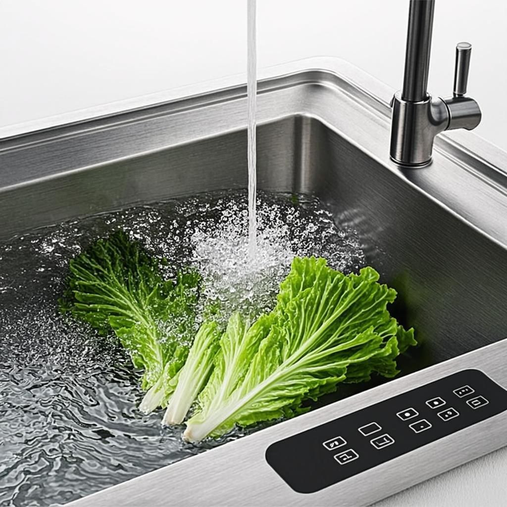 black stainless steel sink smart multifunction