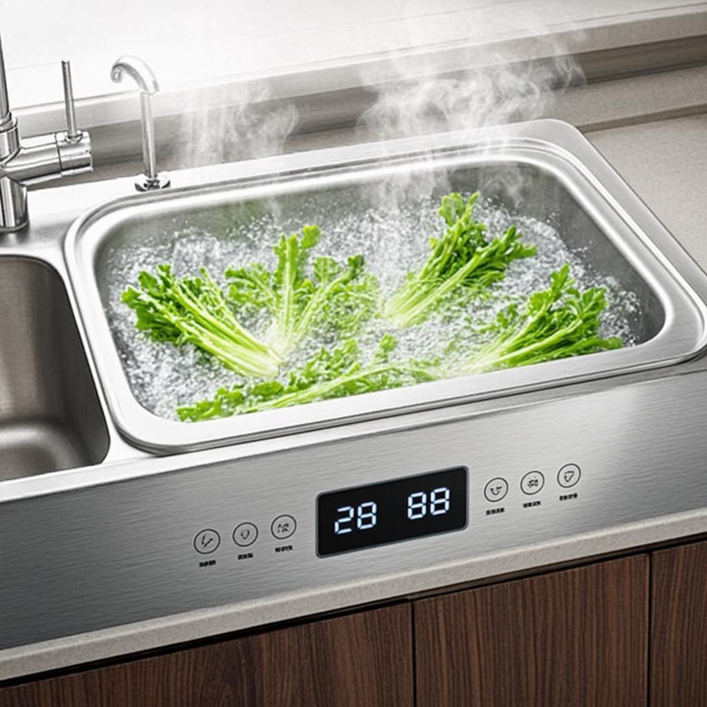 built in kitchen cleaning sink smart multifunction