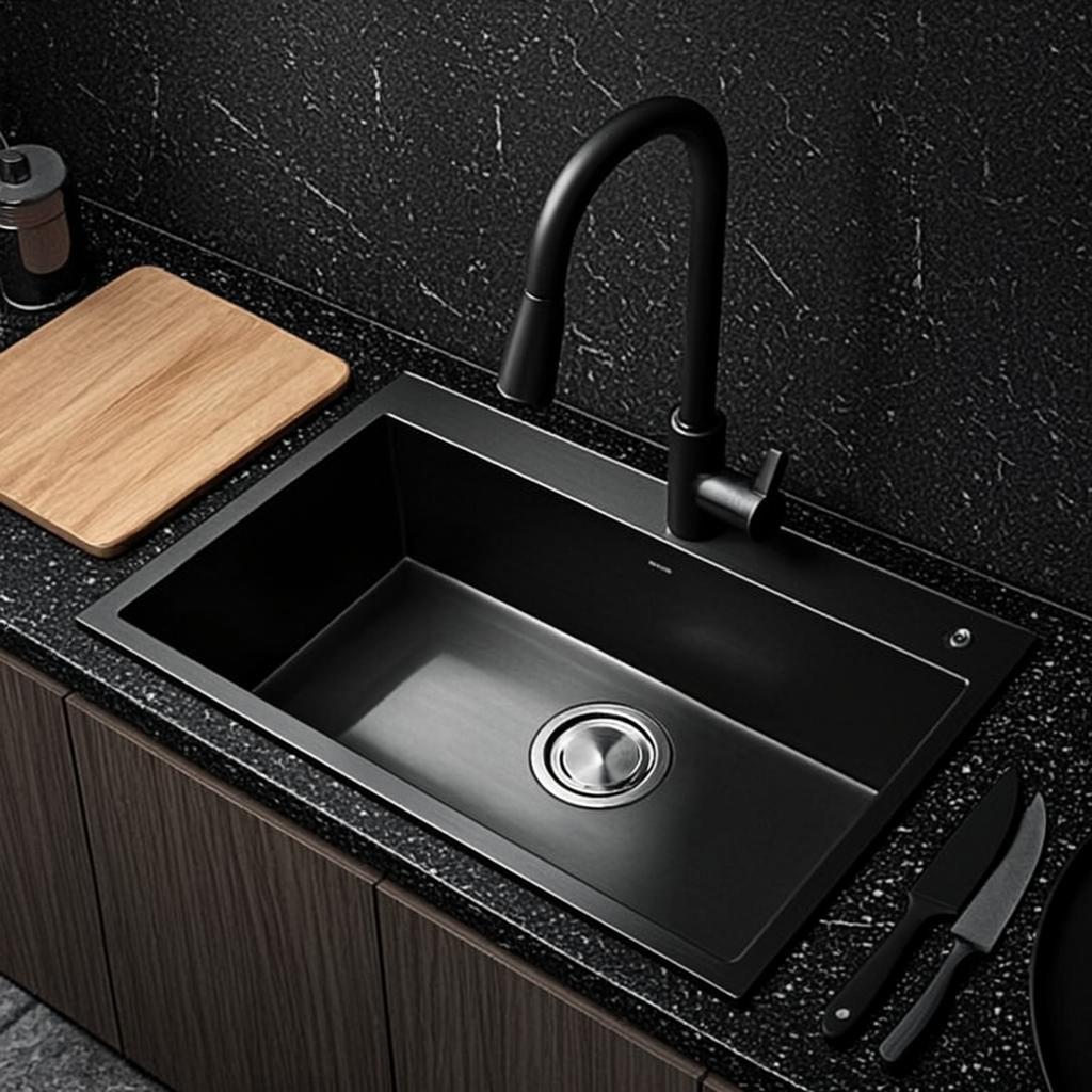 bulk stainless steel sink supply black nano style