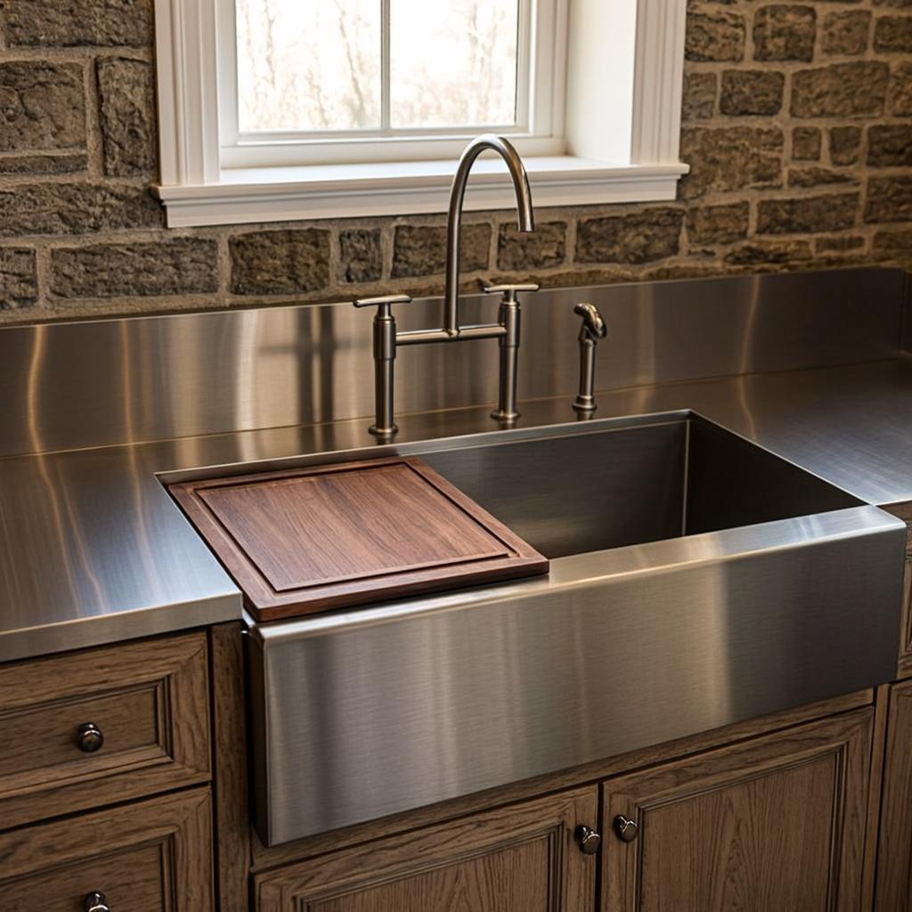 commercial kitchen sink farmhouse apron