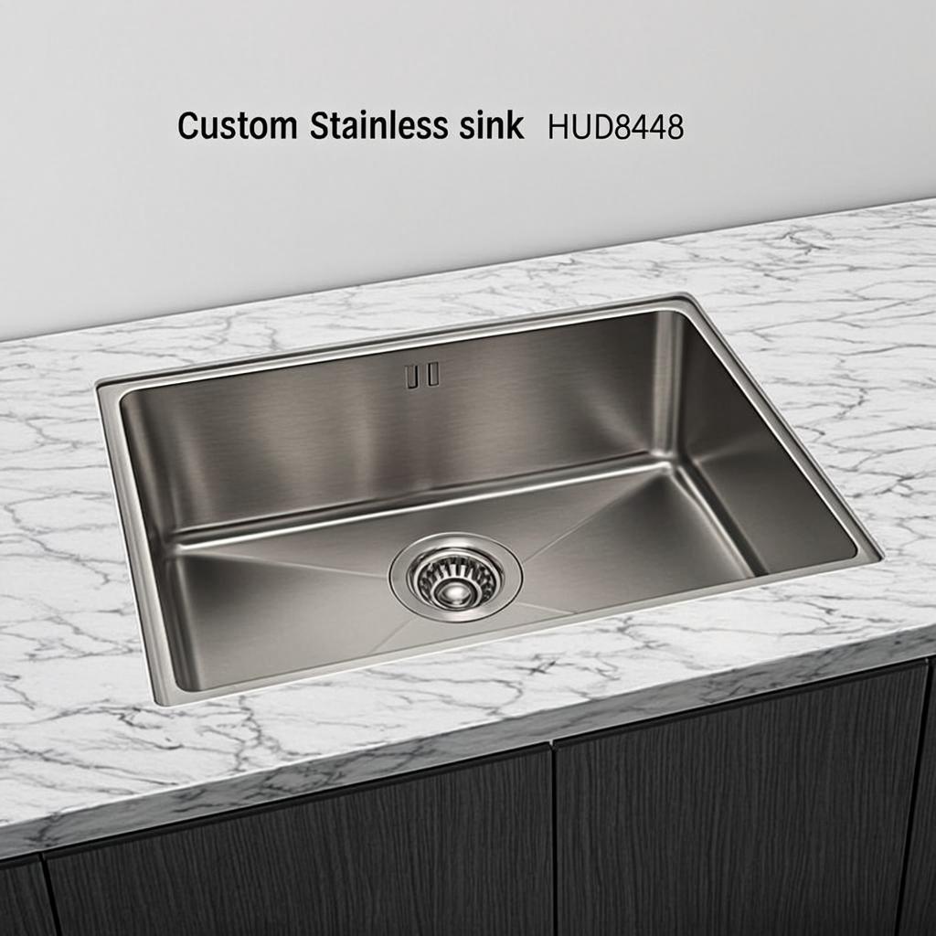 custom stainless sink h ud8448 minimal industrial