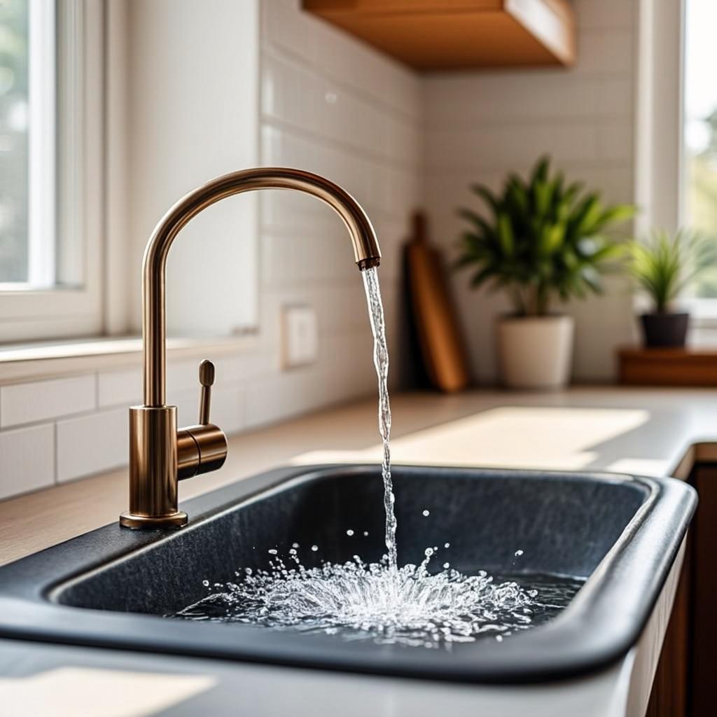 deep handmade sink modern kitchen lifestyle