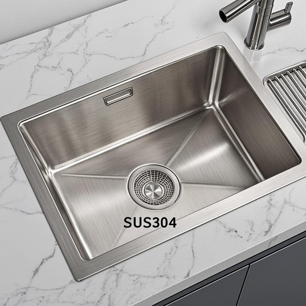 dishwashing stainless sink minimal industrial