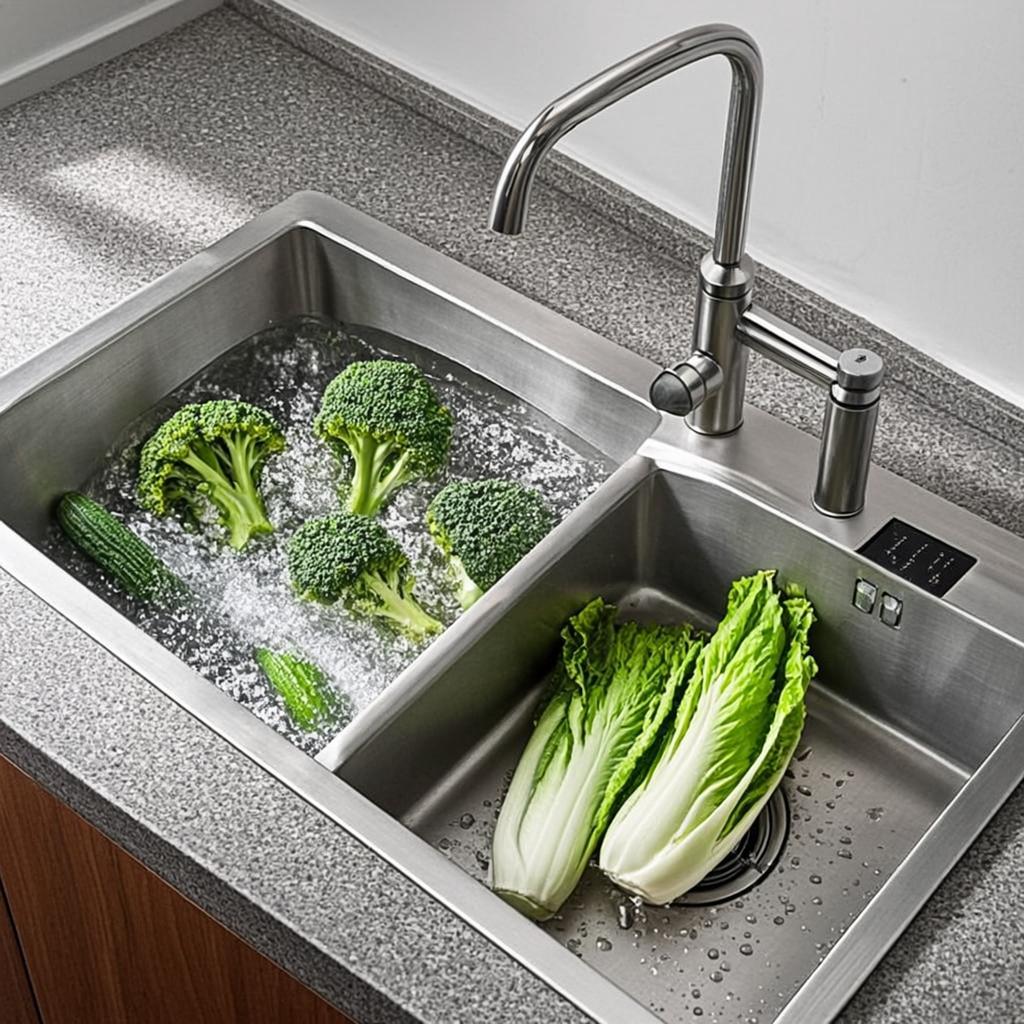 double bowl kitchen sink smart multifunction