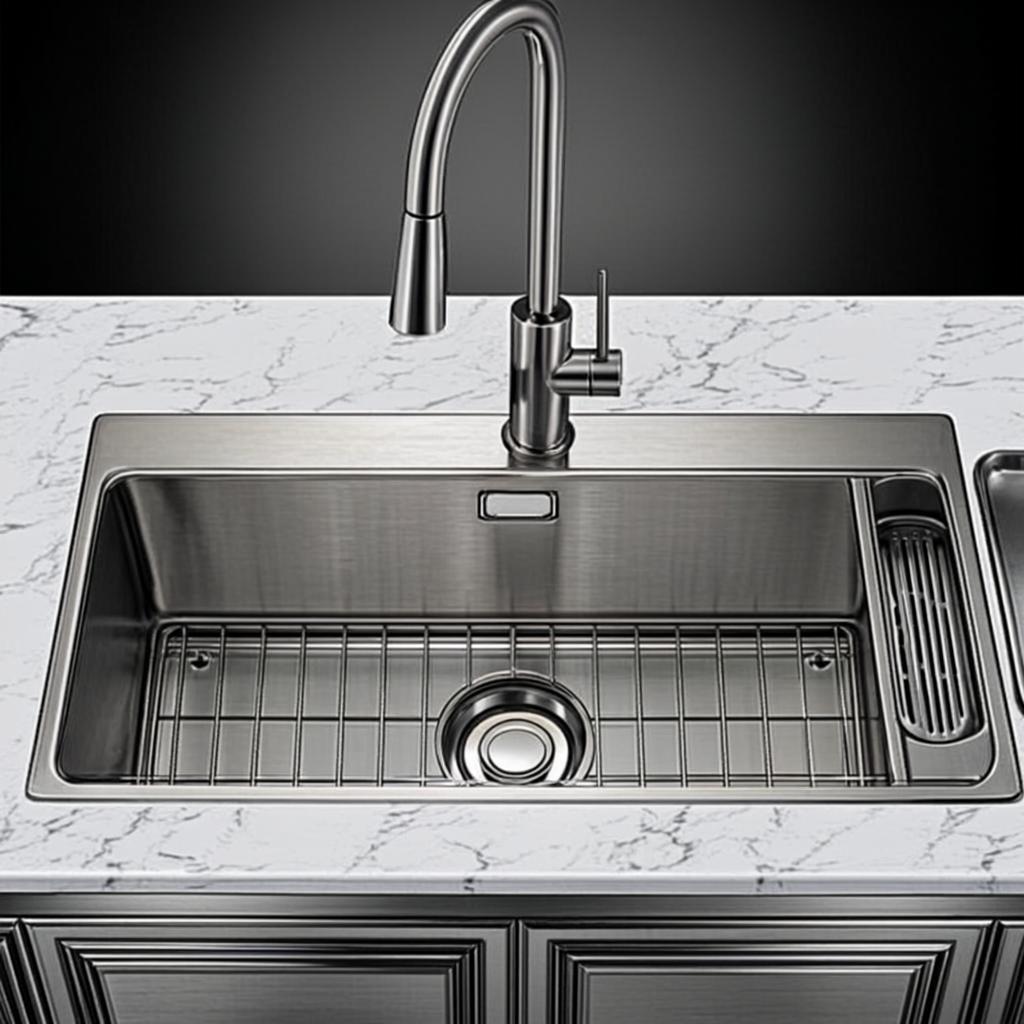 double bowl undermount sink minimal industrial