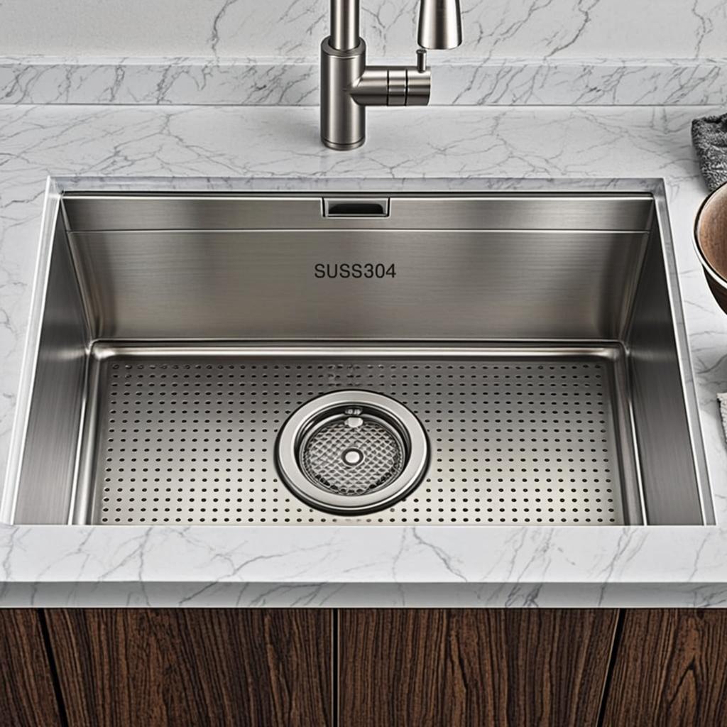 drop in stamped sink minimal industrial