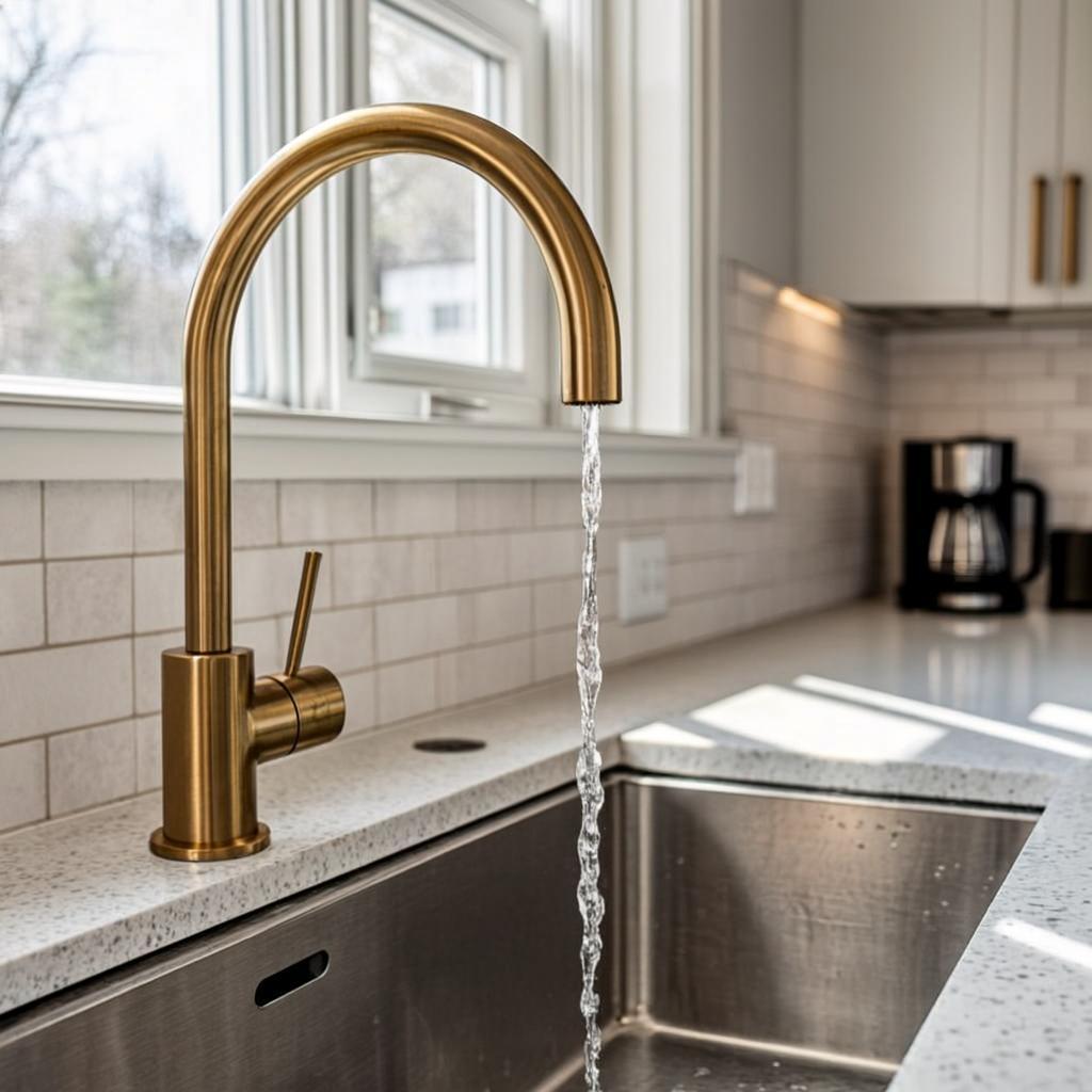 dual bowl stainless steel sink modern kitchen lifestyle