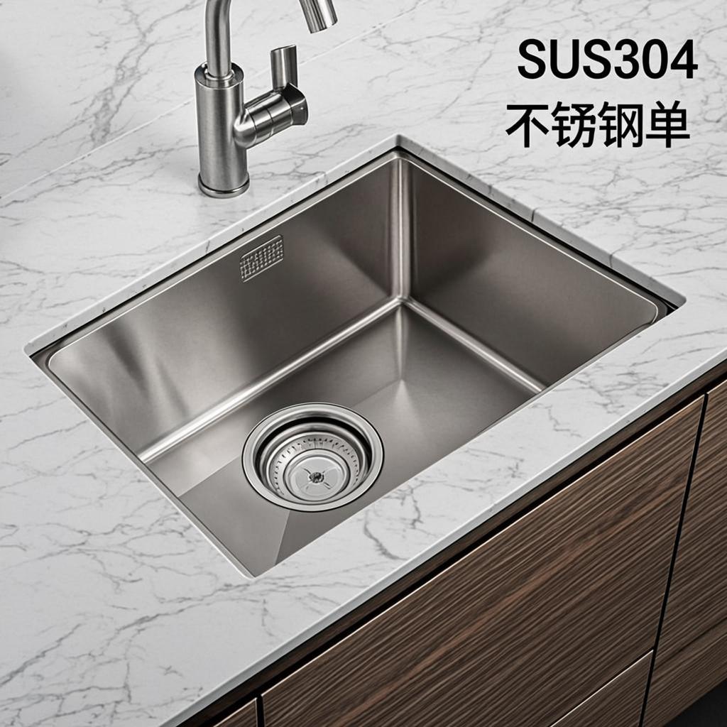 durable stainless kitchen basin minimal industrial