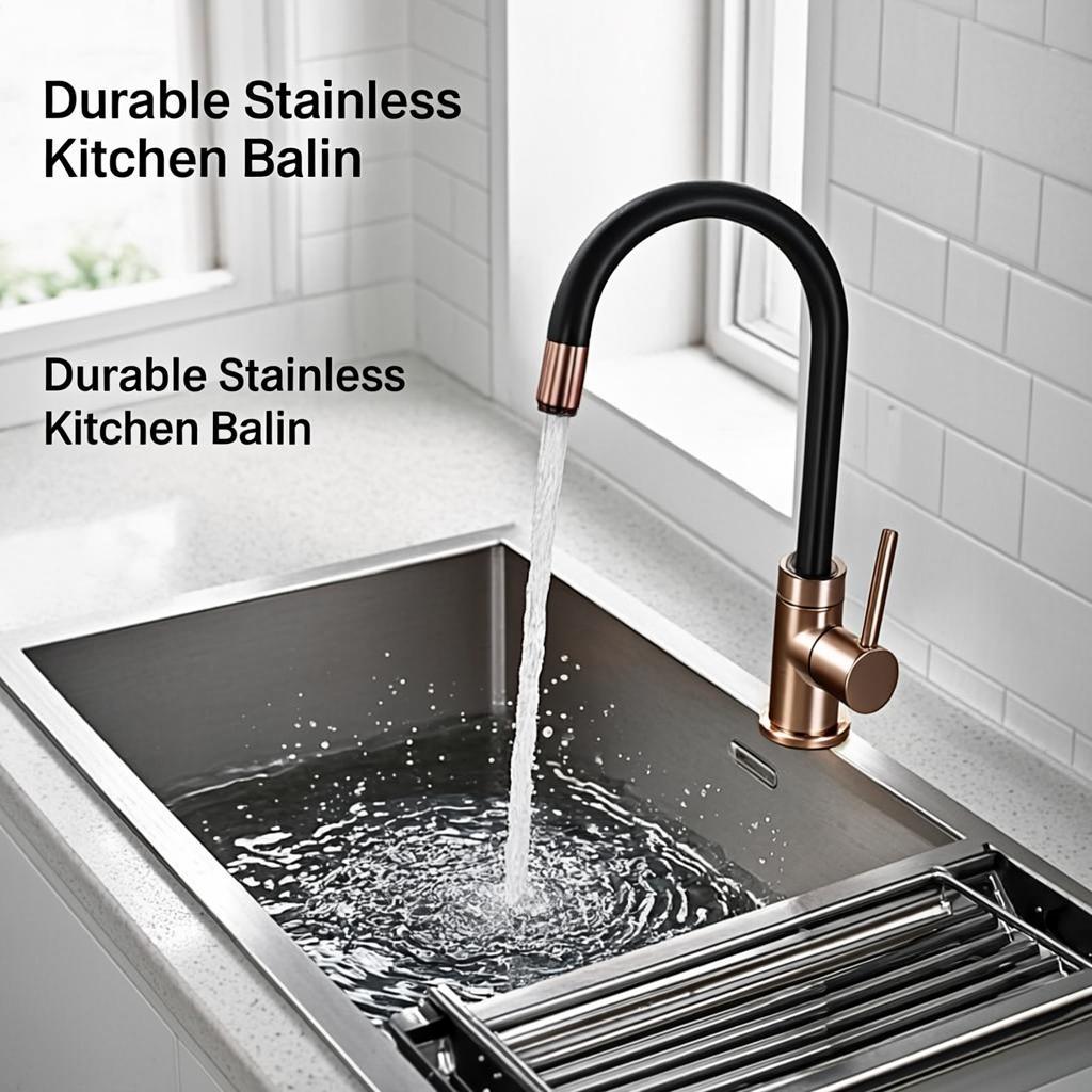 durable stainless kitchen basin modern kitchen lifestyle